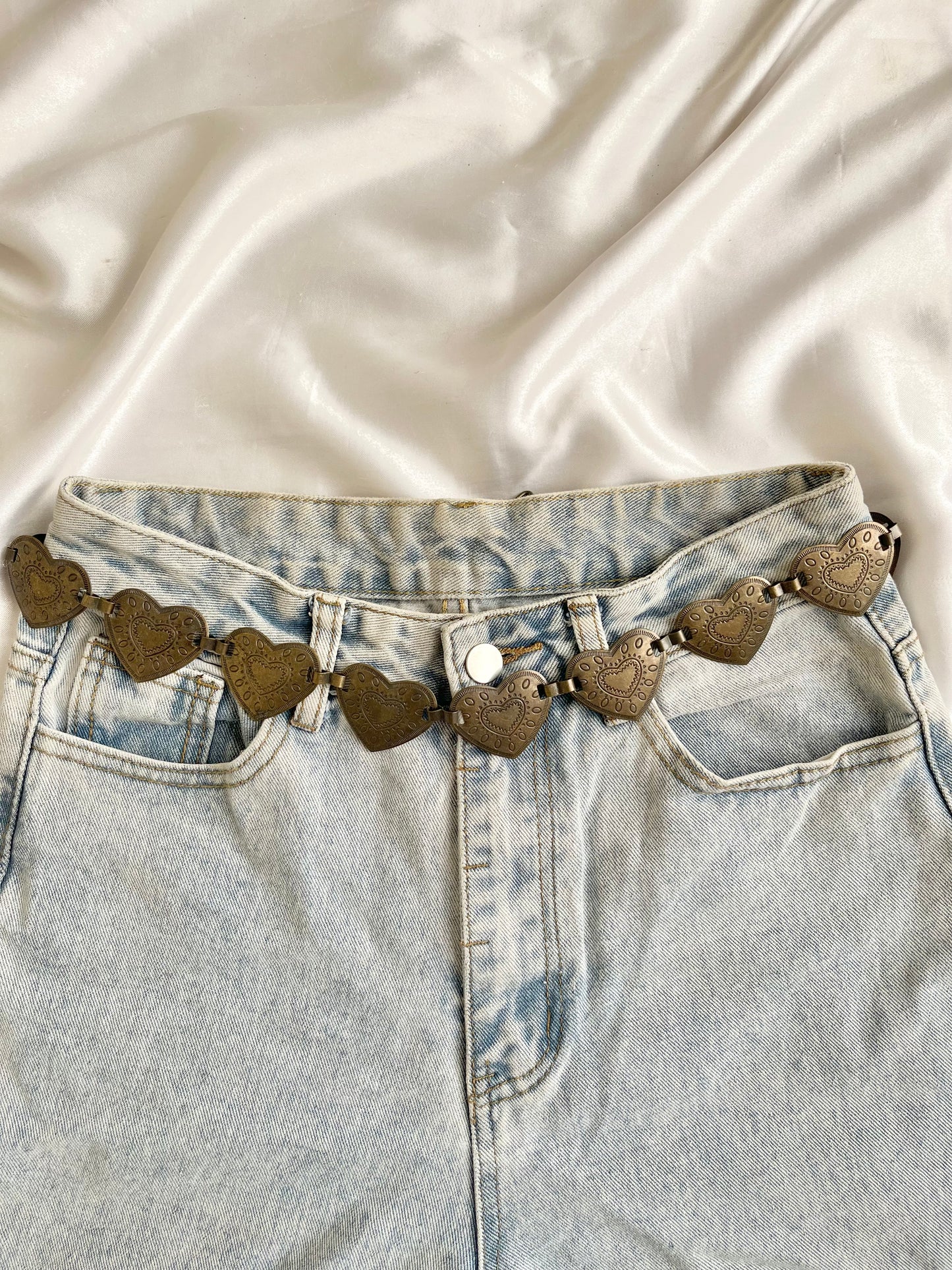 Vintage heart belt