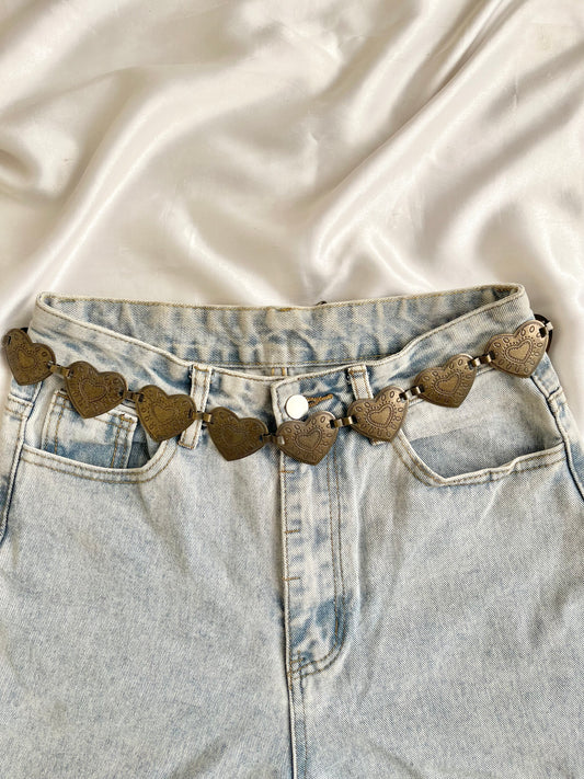 Vintage heart belt