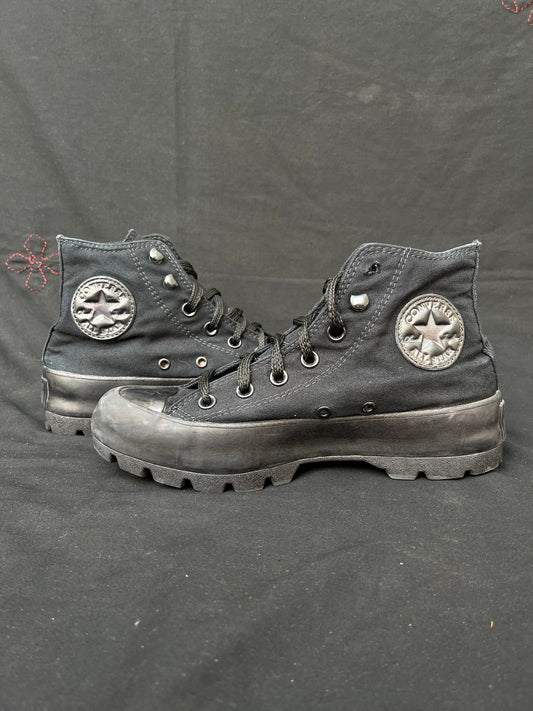 Full Black lugged high top 38