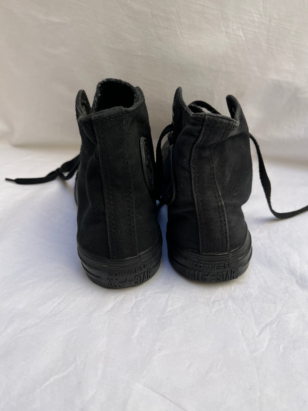 Full black hightop converse