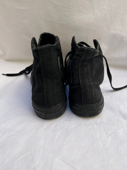 Full black hightop converse