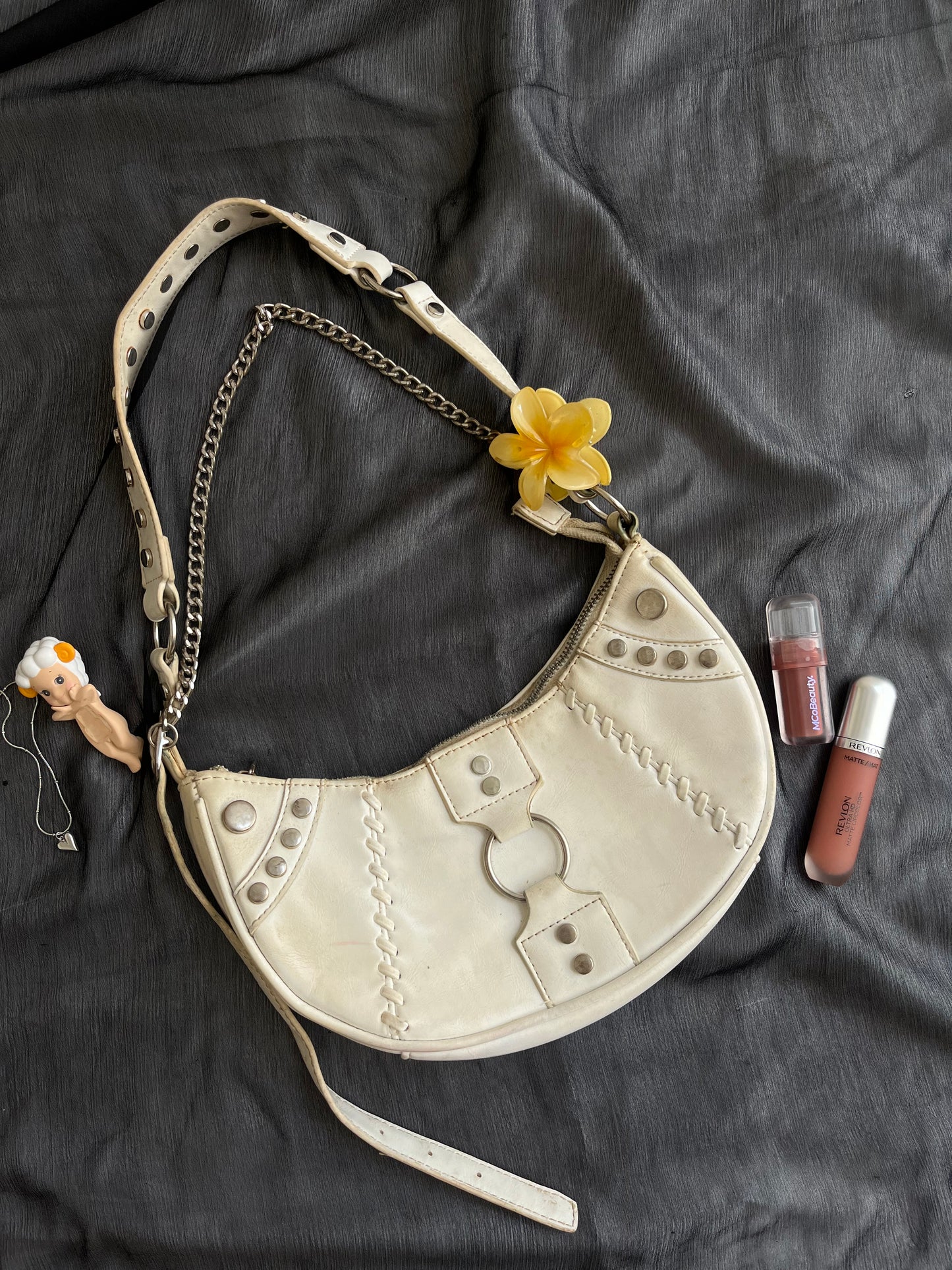 White y2k bag