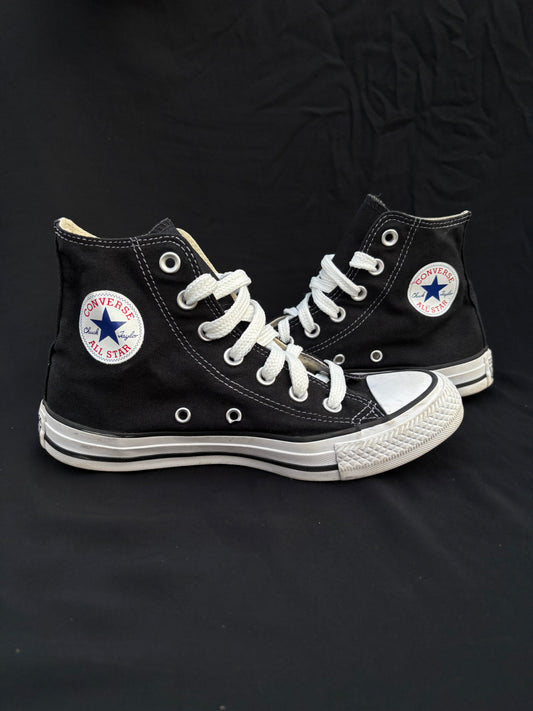 Black hightop converse — preloved, excellent condition, photo 1 of 3