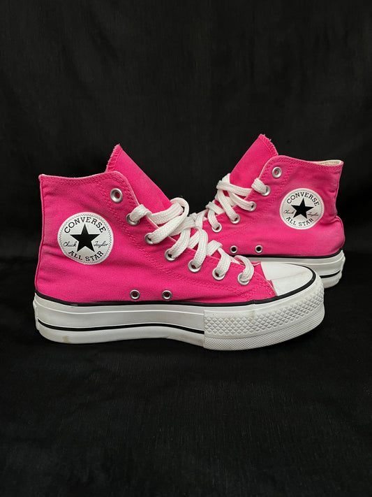 Platform pink hightops