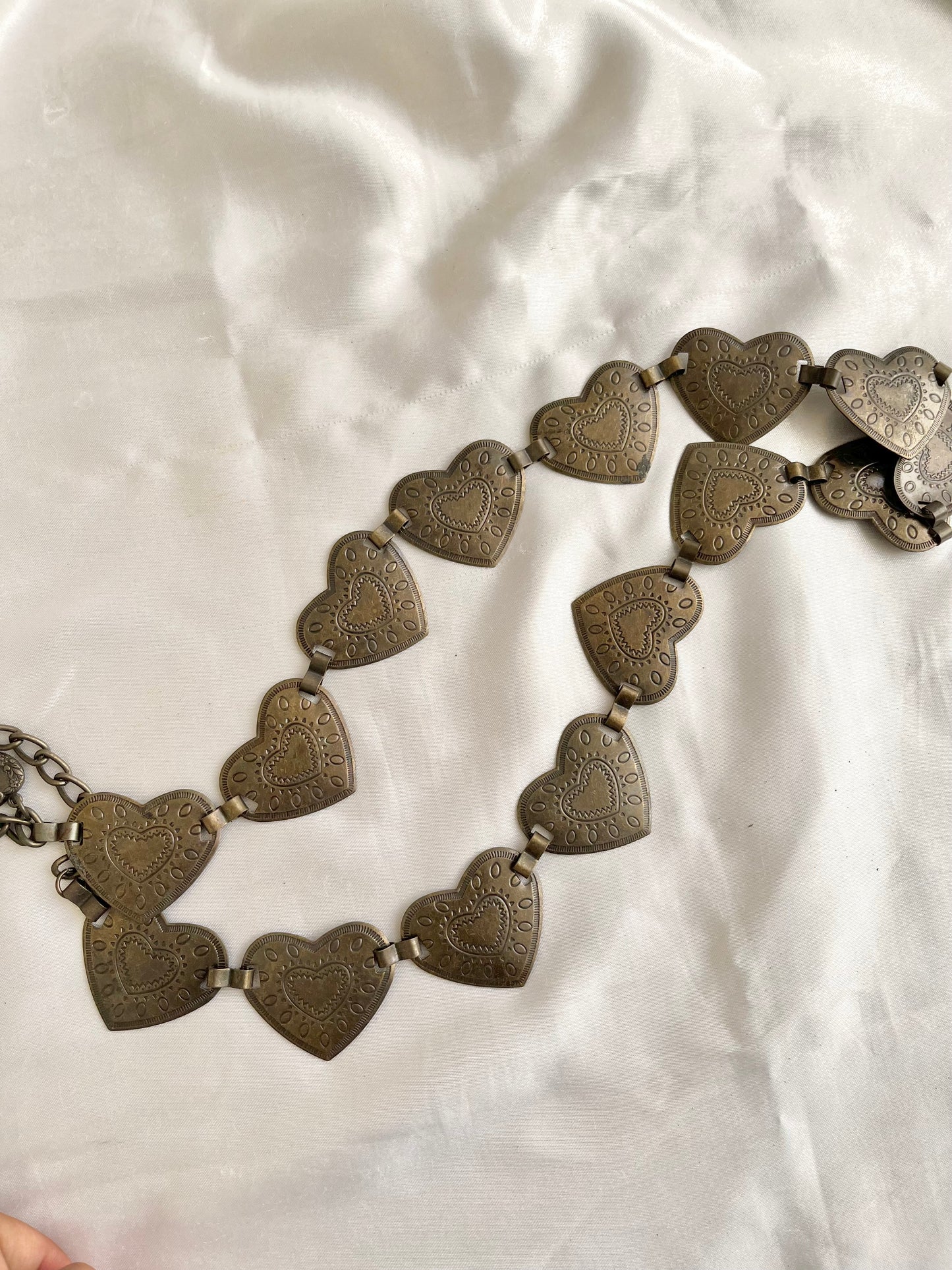 Vintage heart belt