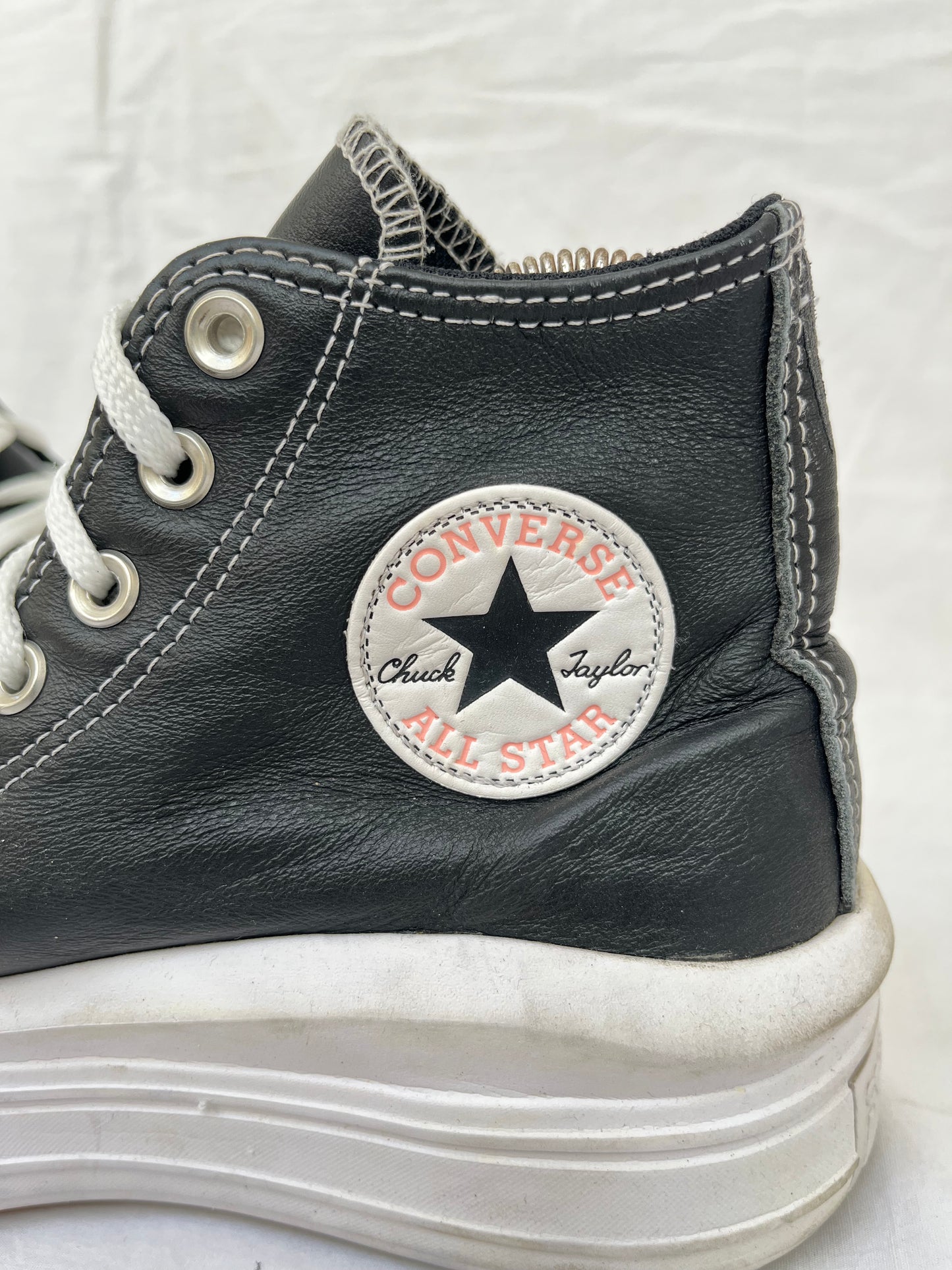 Leather move hightop black