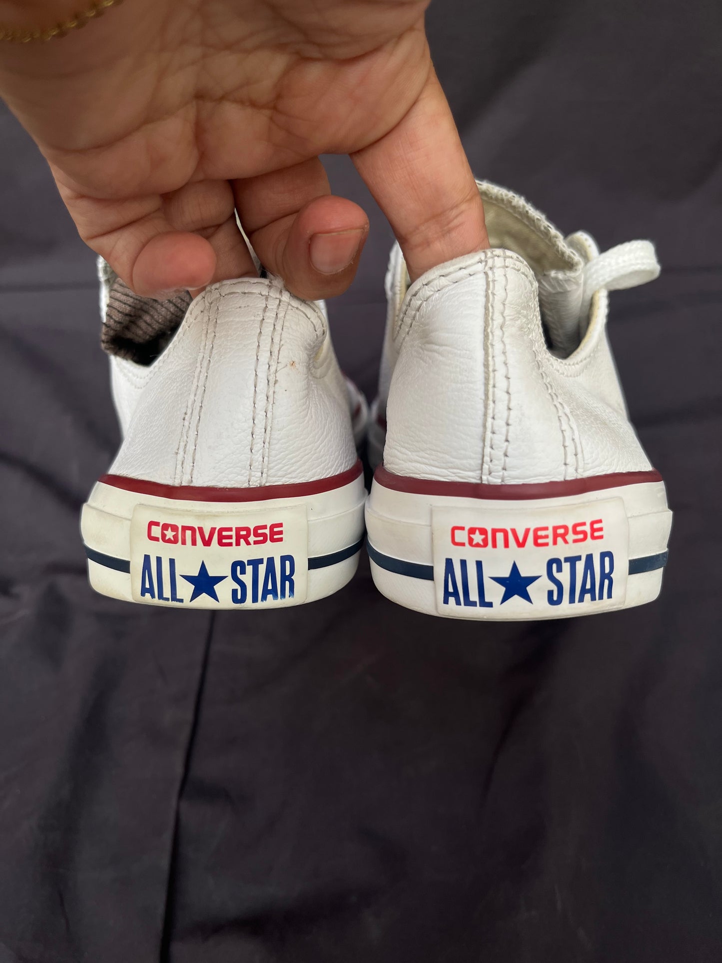White leather lowtop