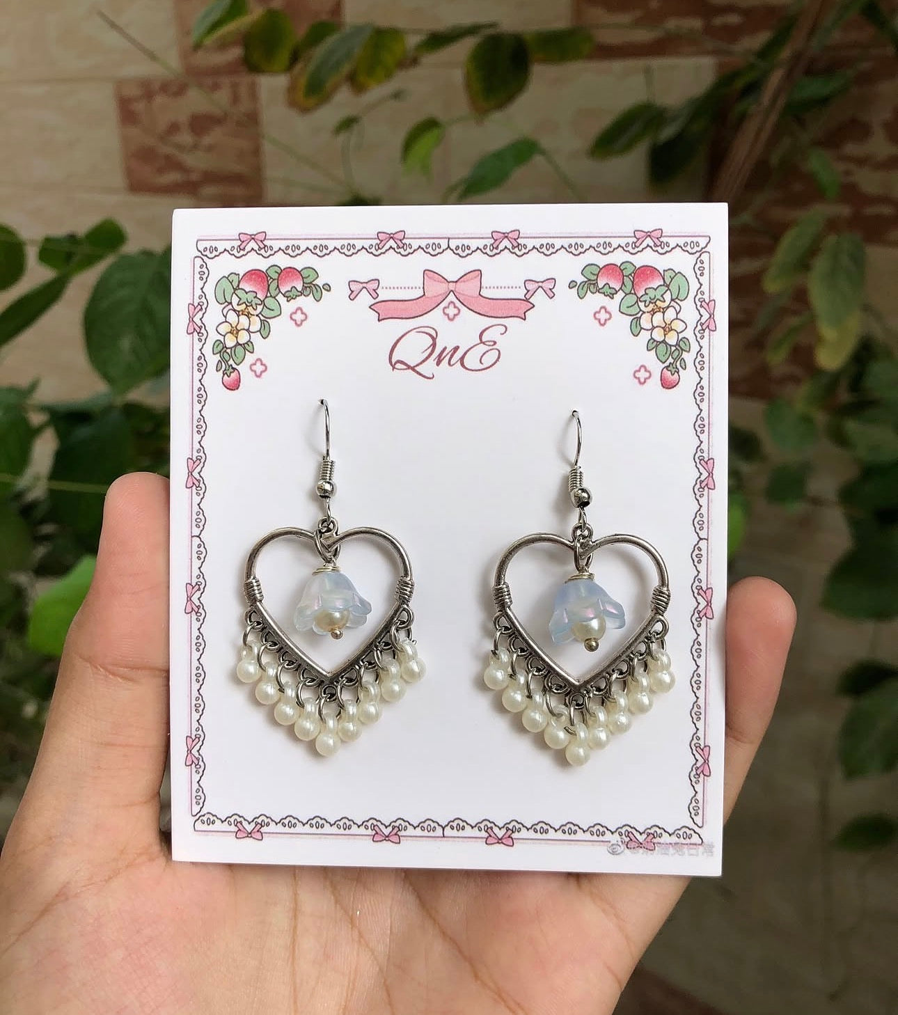 Lily of the valley jhumkey silver