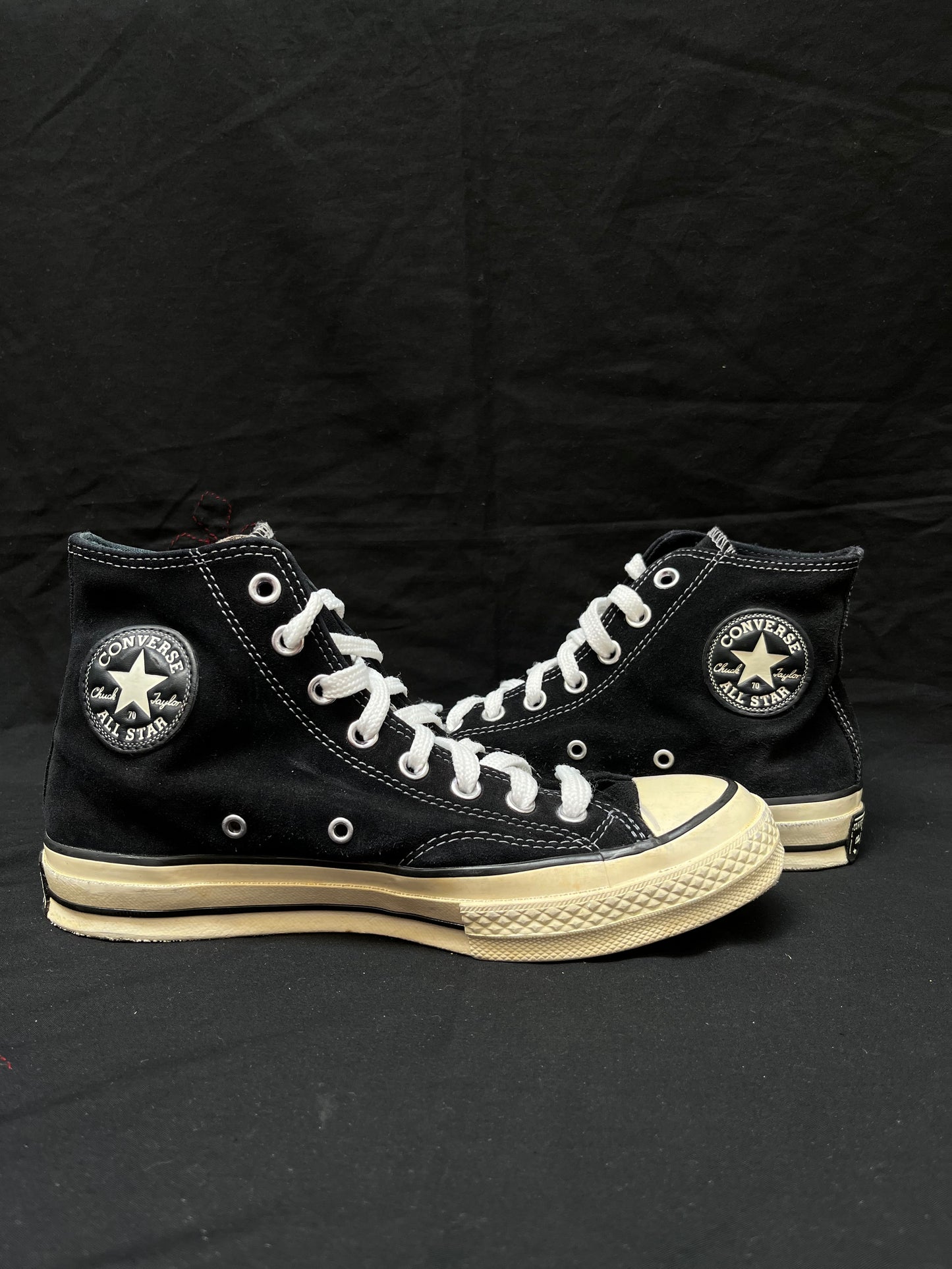 Black Hi chuck Taylor Athetic shoes
