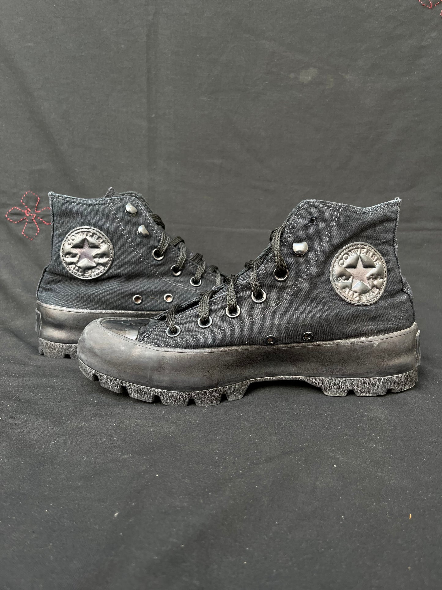 Full Black lugged high top 38