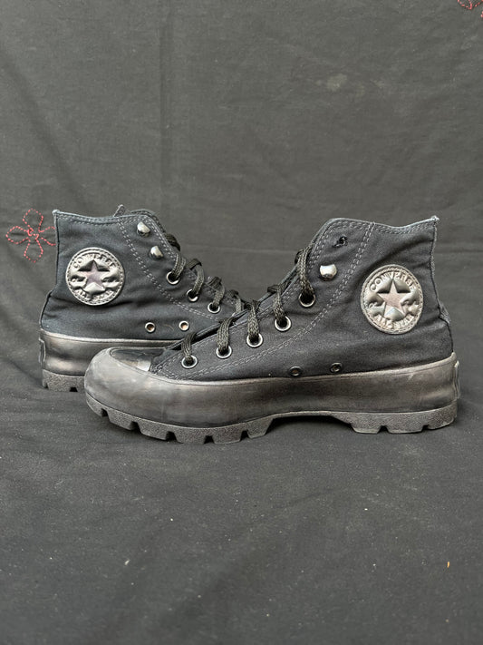 Full Black lugged high top 38