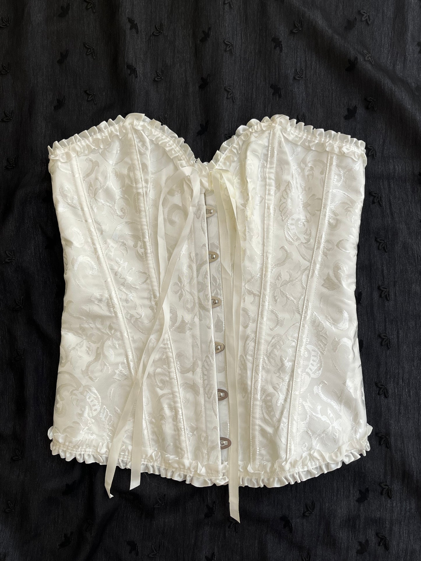 Ethereal silk corset