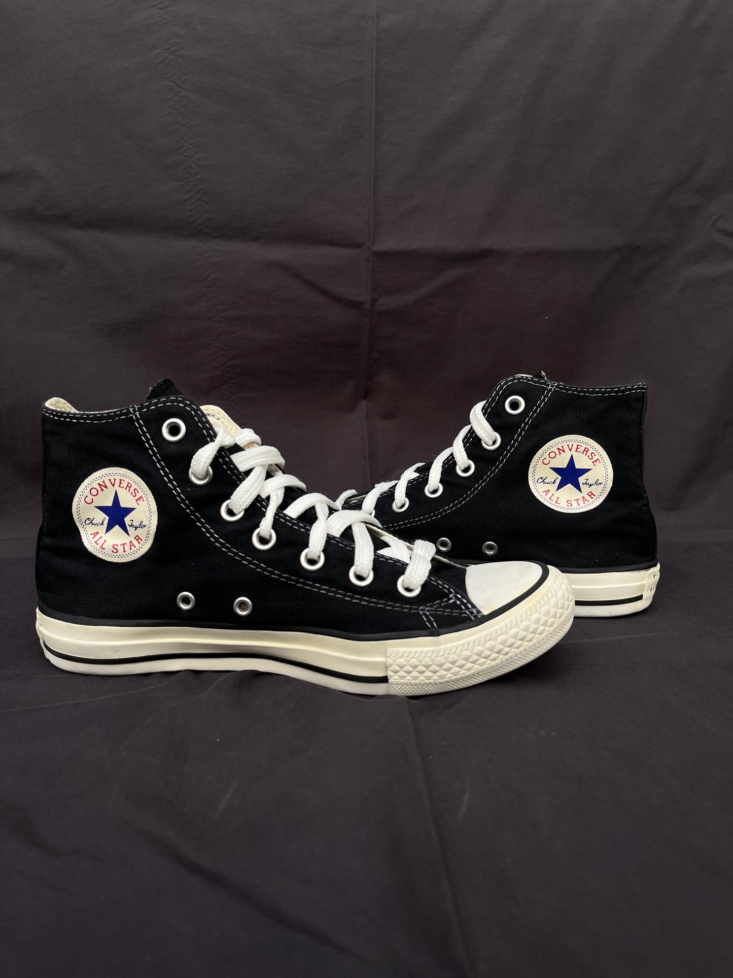 Black hightop converse