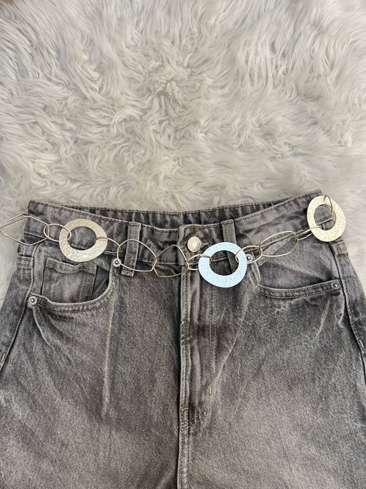 Minimal silver waistchain