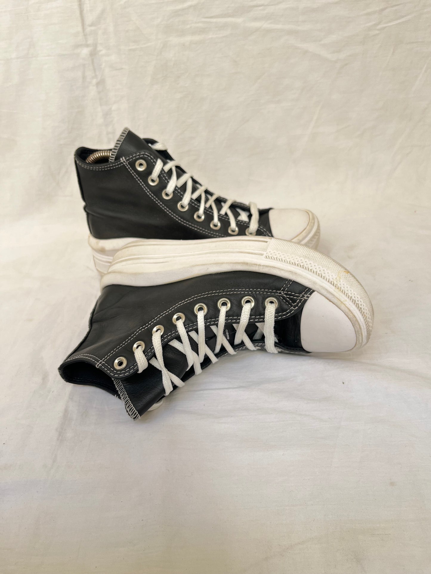Leather move hightop black