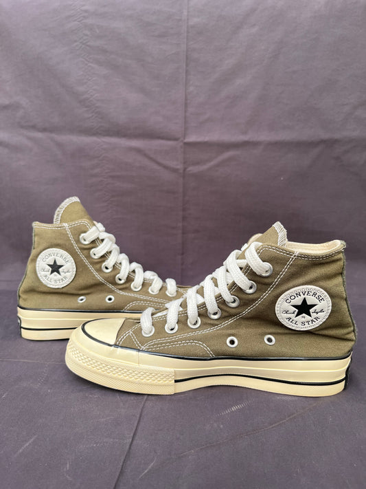 Olive green Chuck Taylor hightop