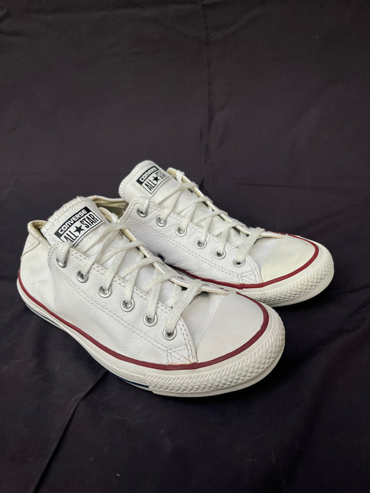 White Leather lowtop