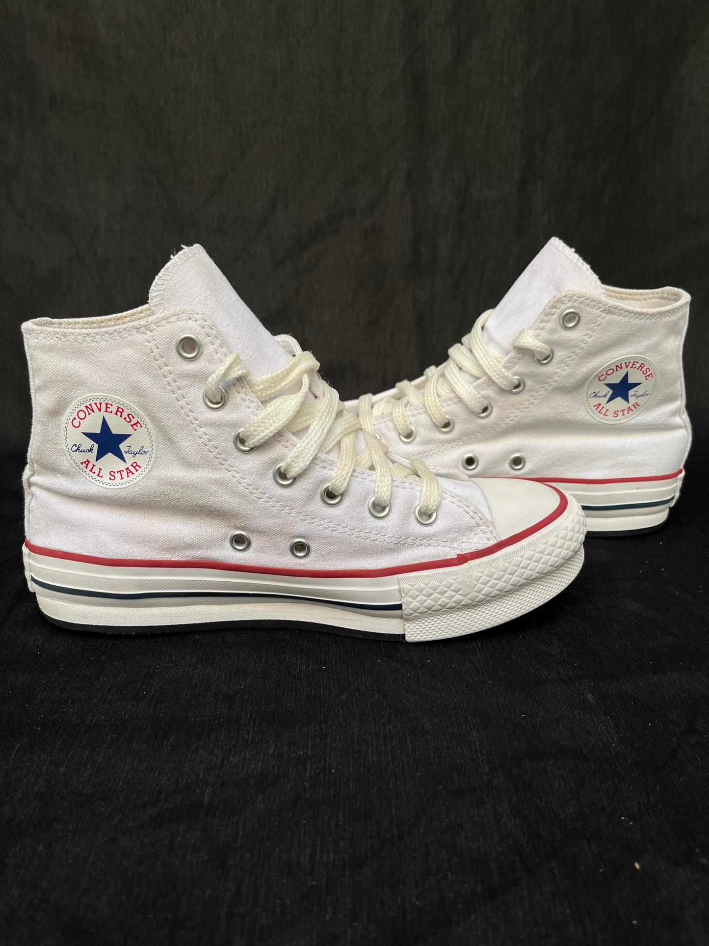 New white platform hightops