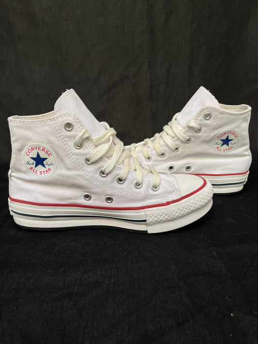 New white platform hightops