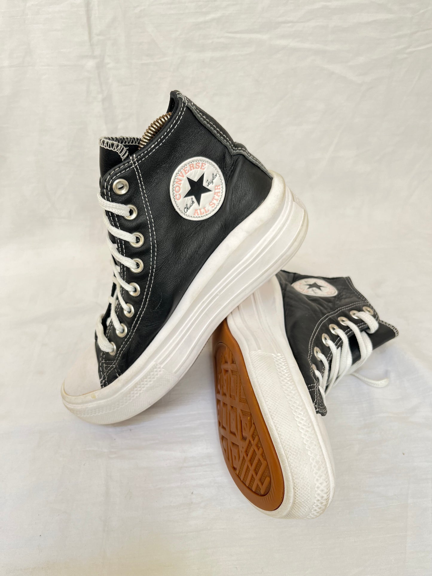 Leather move hightop black