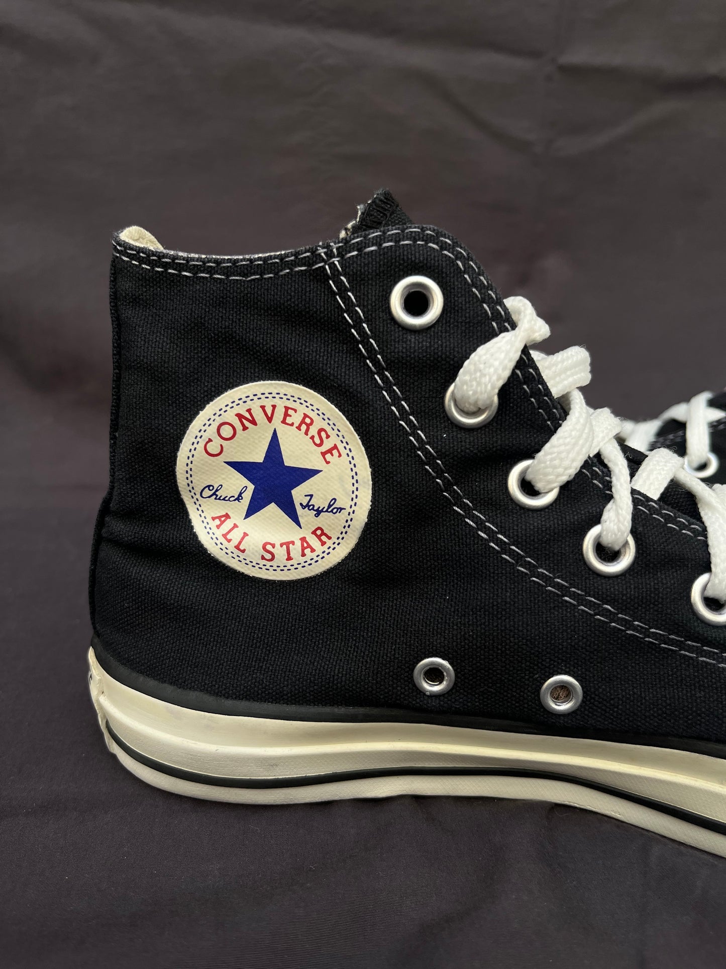 Black hightop converse