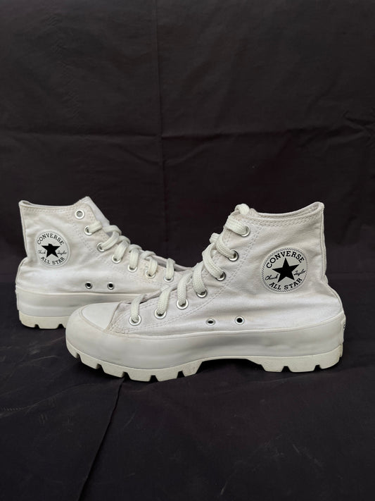 White lugged high top