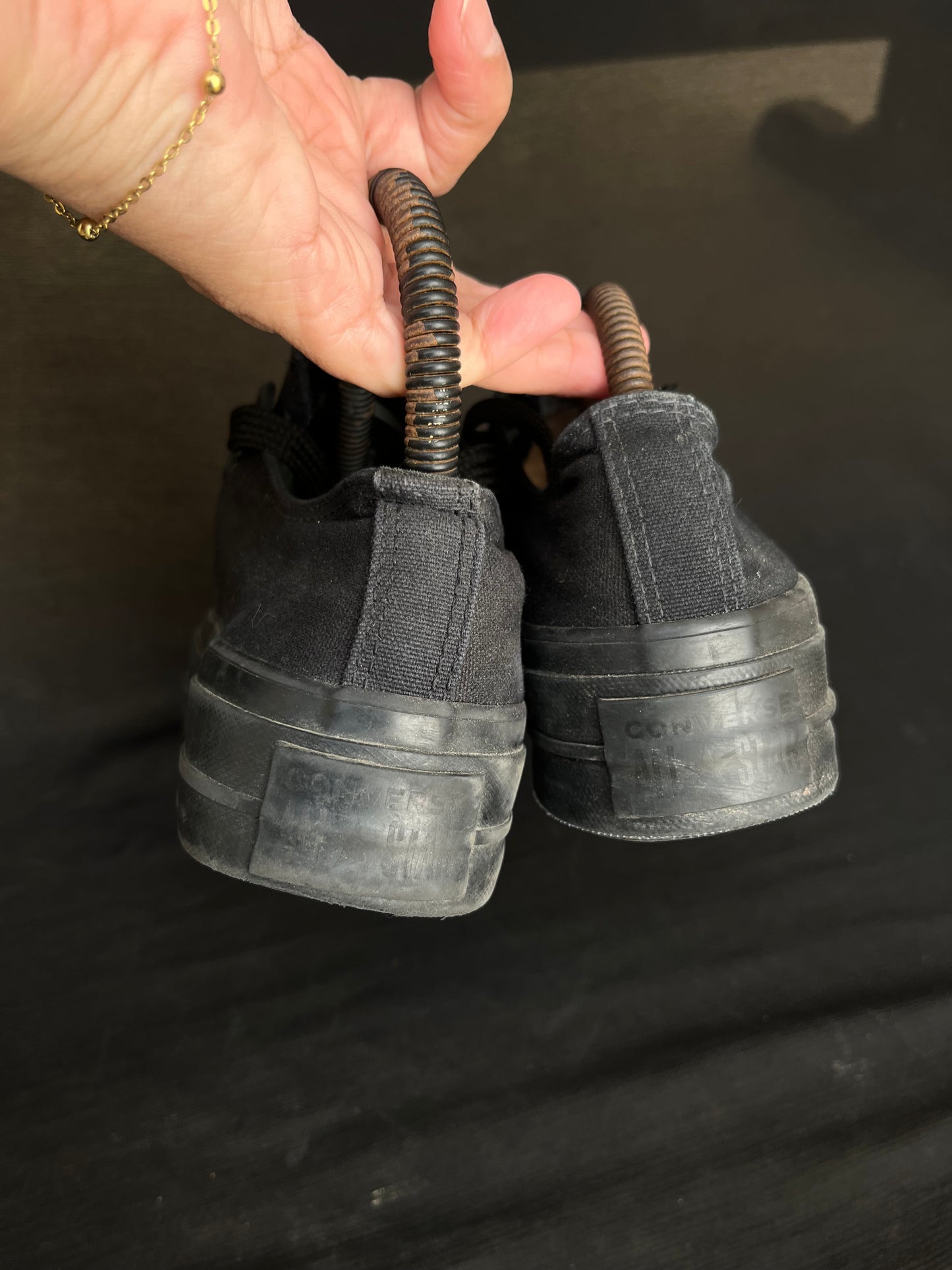 Full black platform lowtop