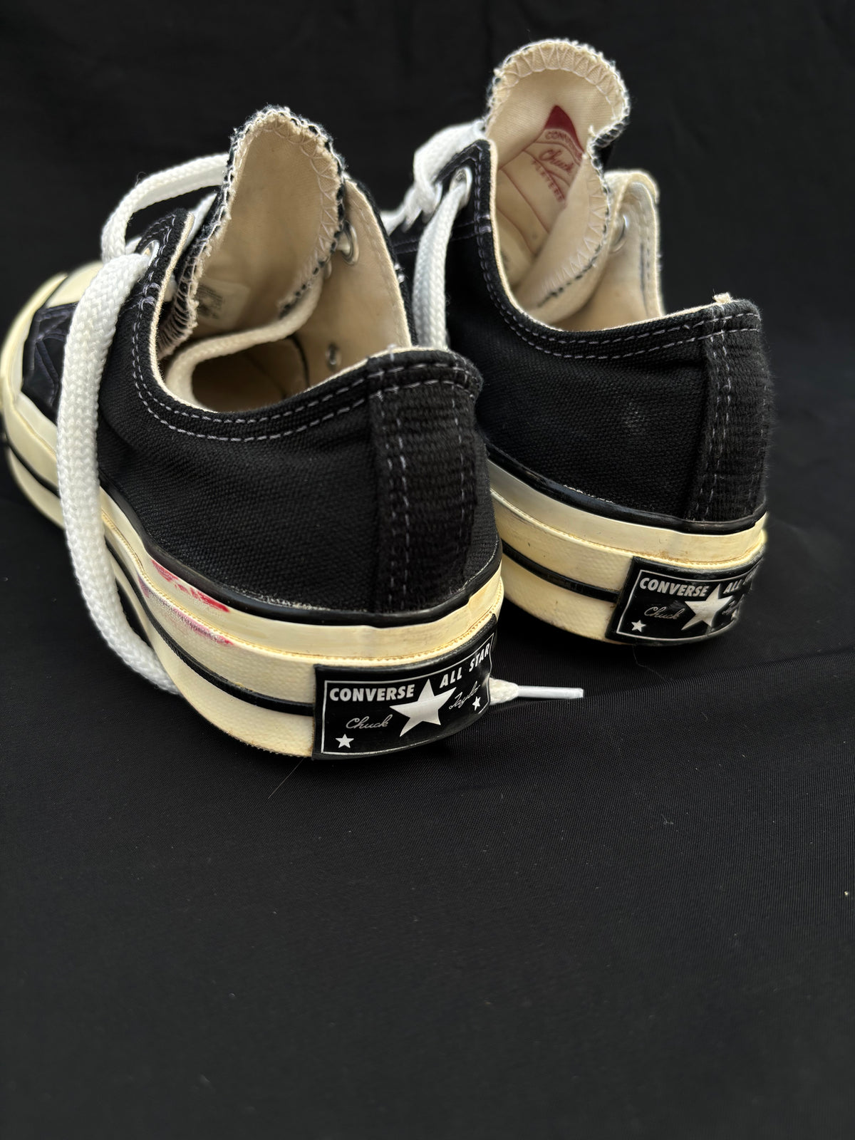 Chuck 70 black lowtops — preloved, excellent condition, photo 3 of 4