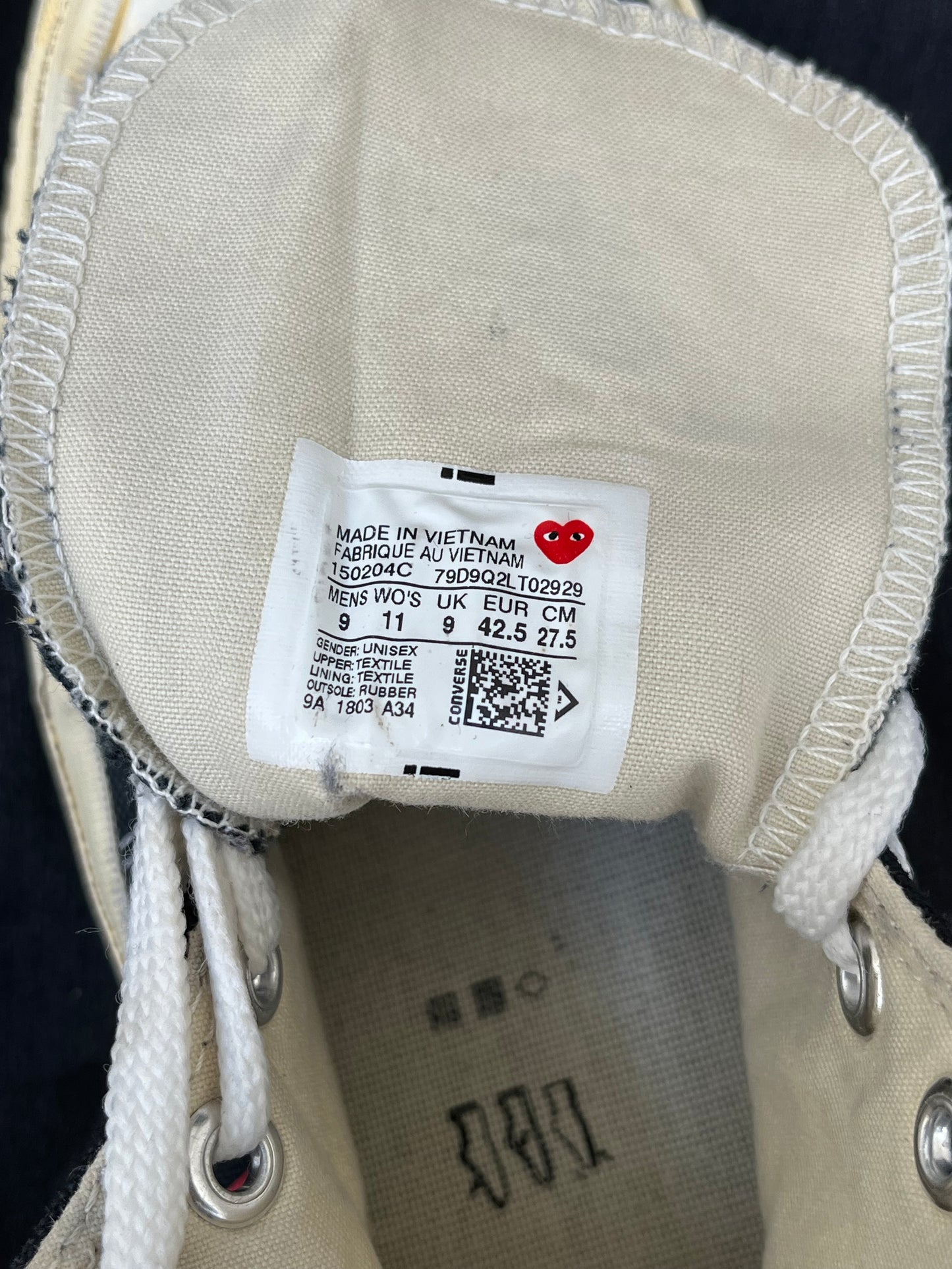 Converse play hightops (42.5)