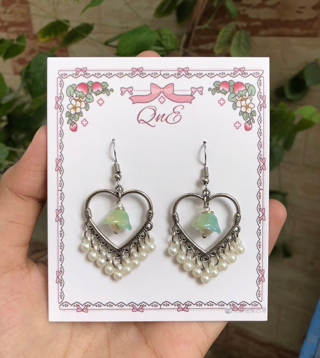 Lily of the valley jhumkey silver