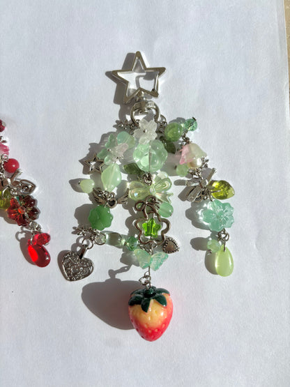 Chunky strawberry keychains, photo 3 of 4