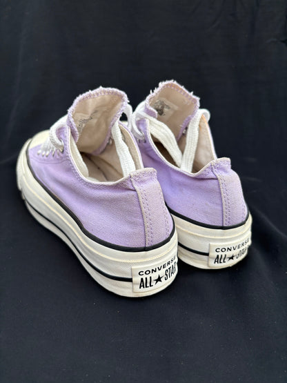 Lavender platform lowtops (37) — preloved, excellent condition, photo 3 of 4