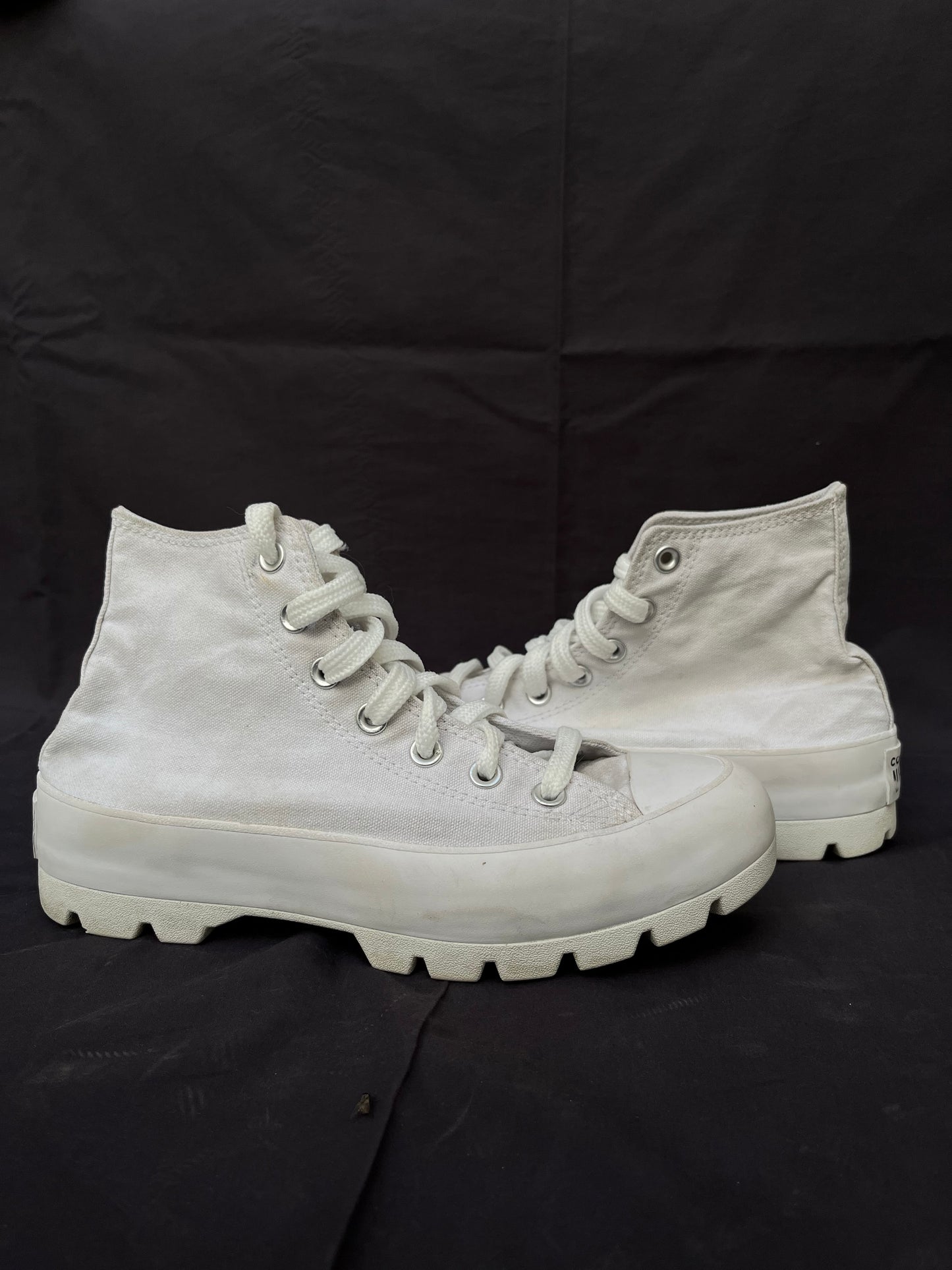 White lugged platform hightop