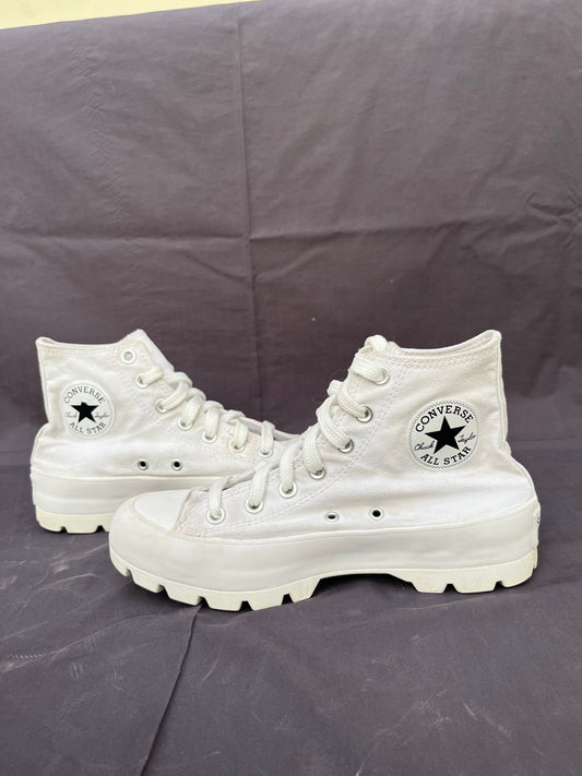 White lugged high top