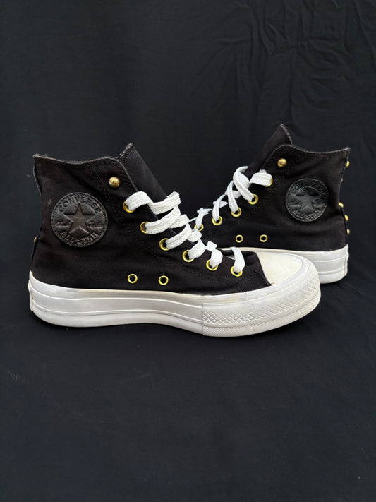 Studded platform black hightops (38)