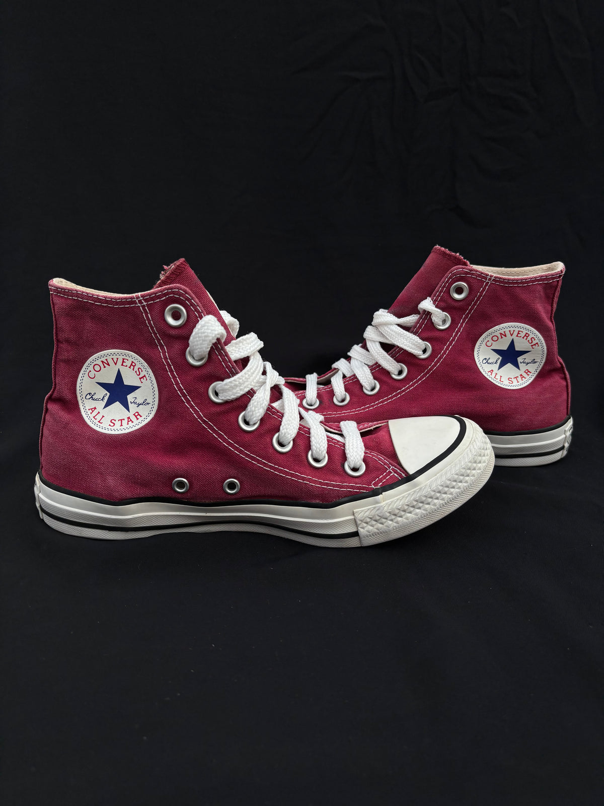 Maroon hightop converse — preloved, photo 1 of 3