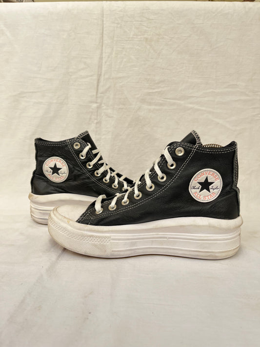 Leather move hightop black