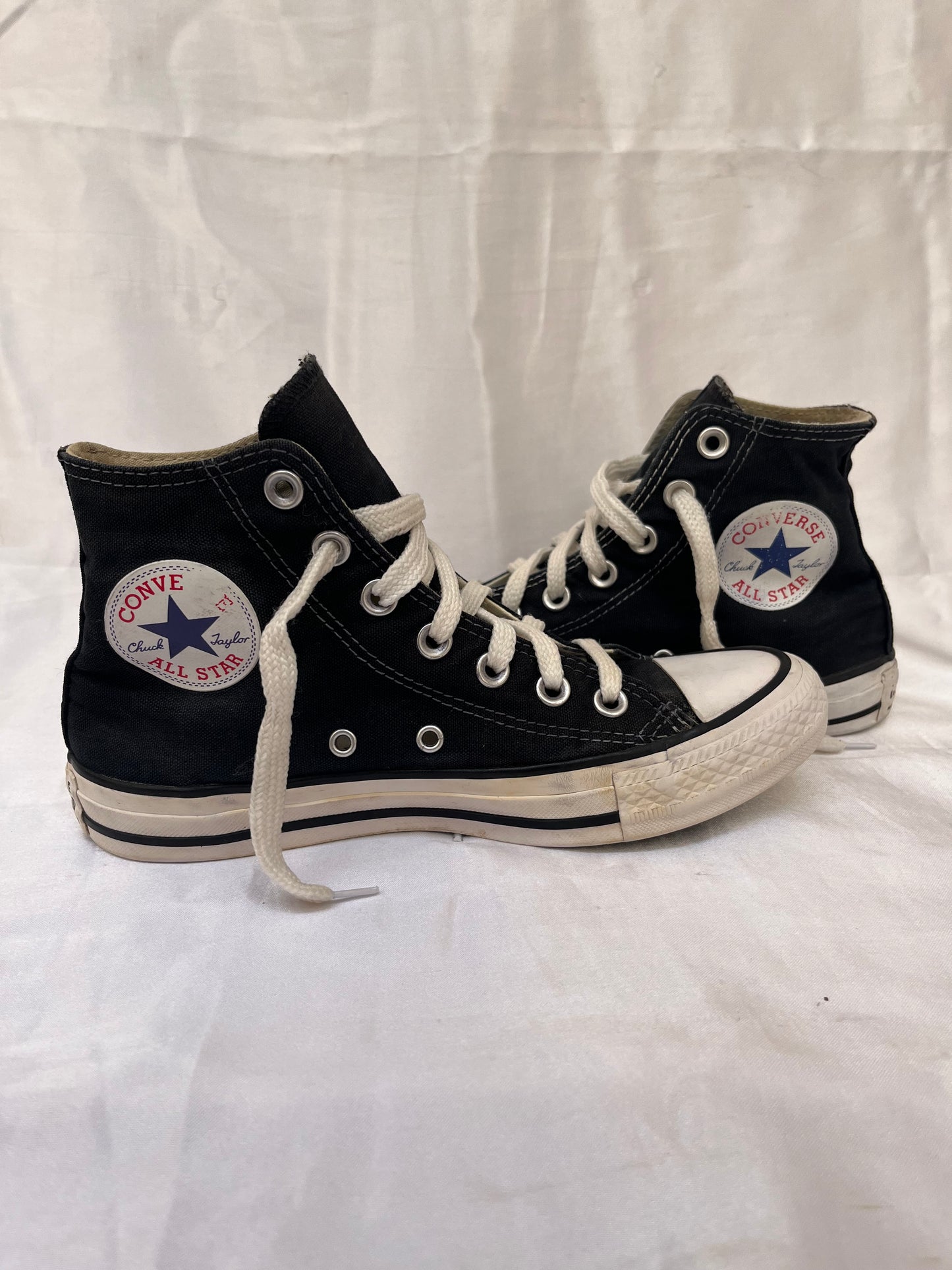 Black hightop converse