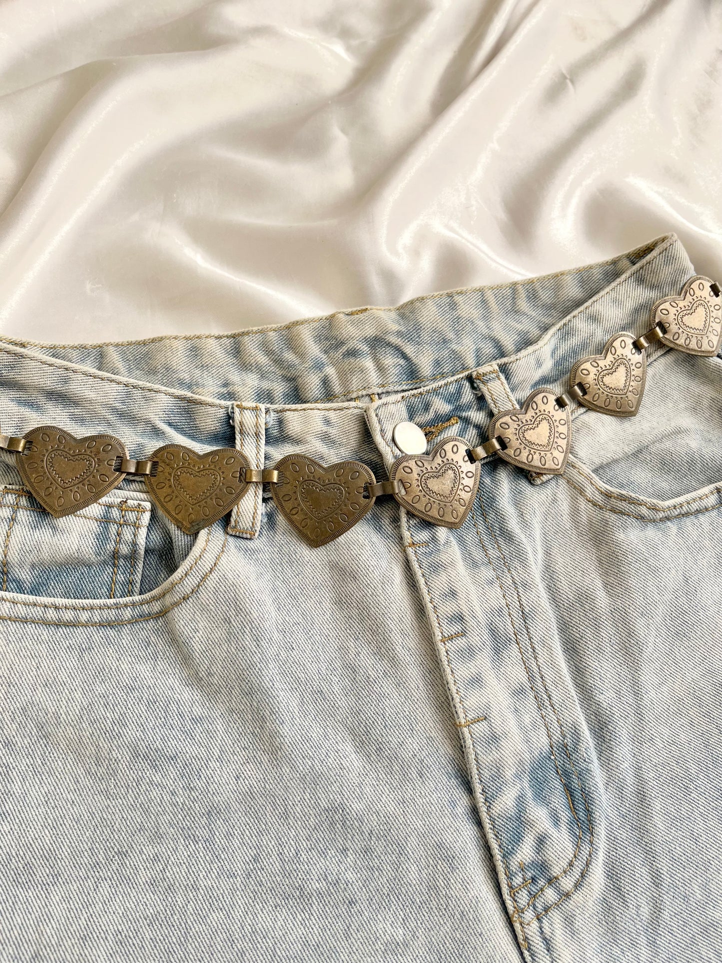 Vintage heart belt