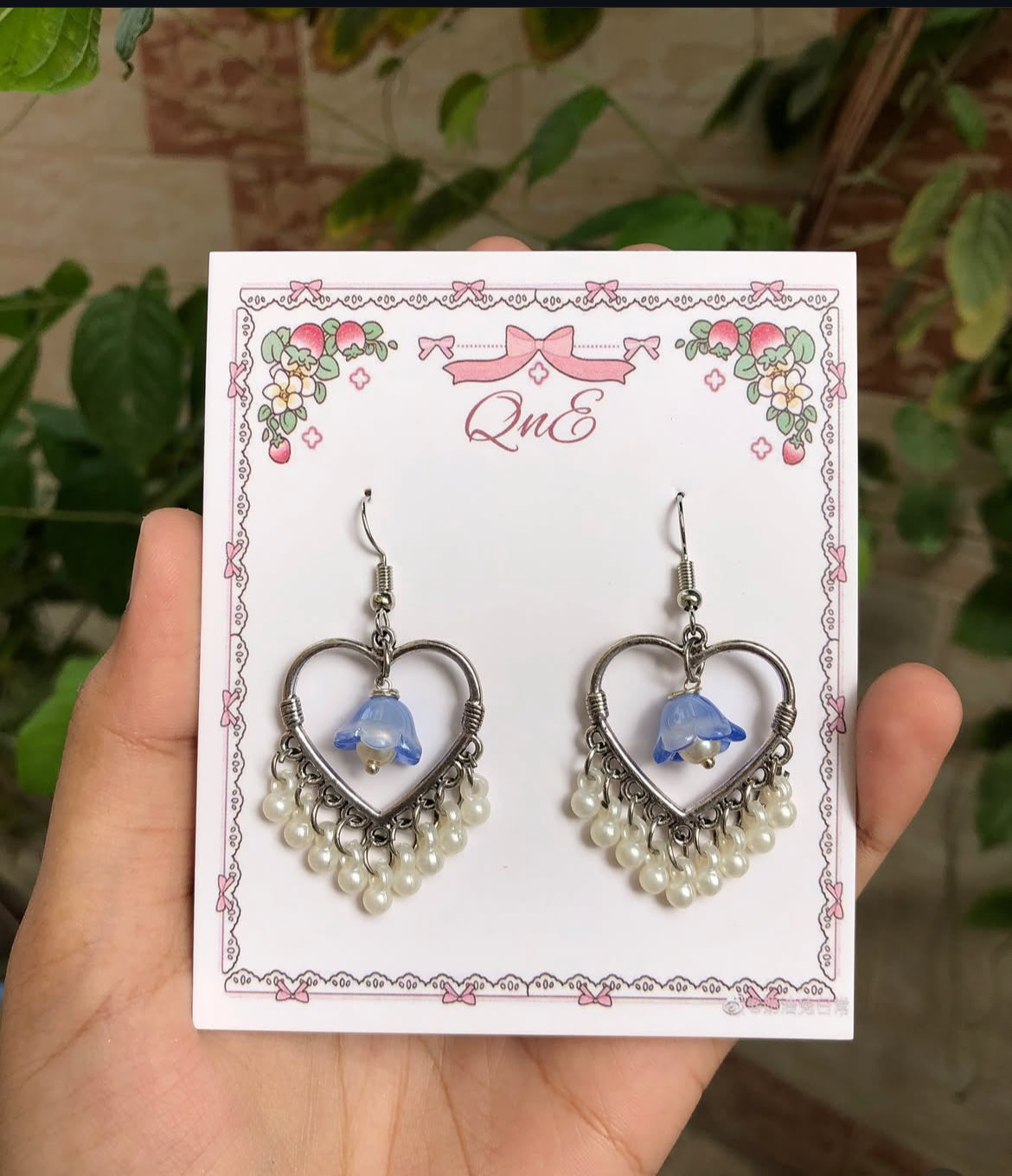 Lily of the valley jhumkey in silver