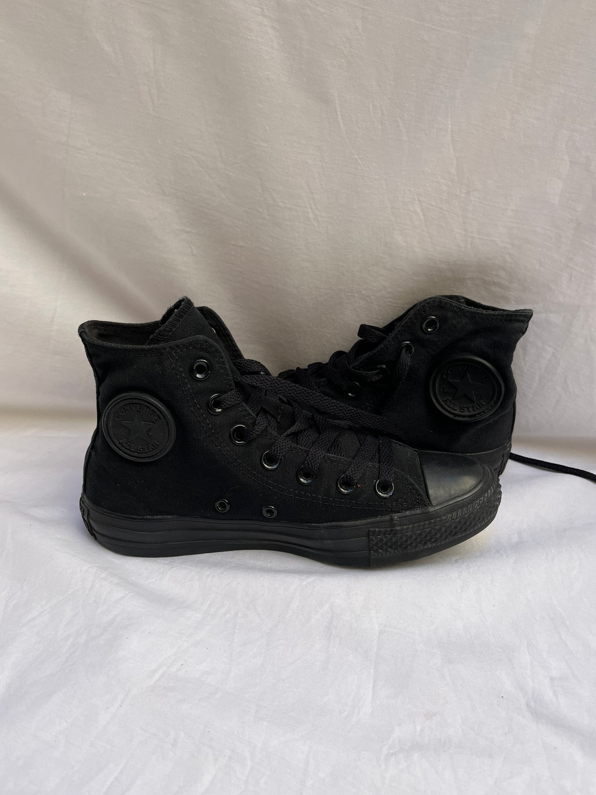 Full black hightop converse