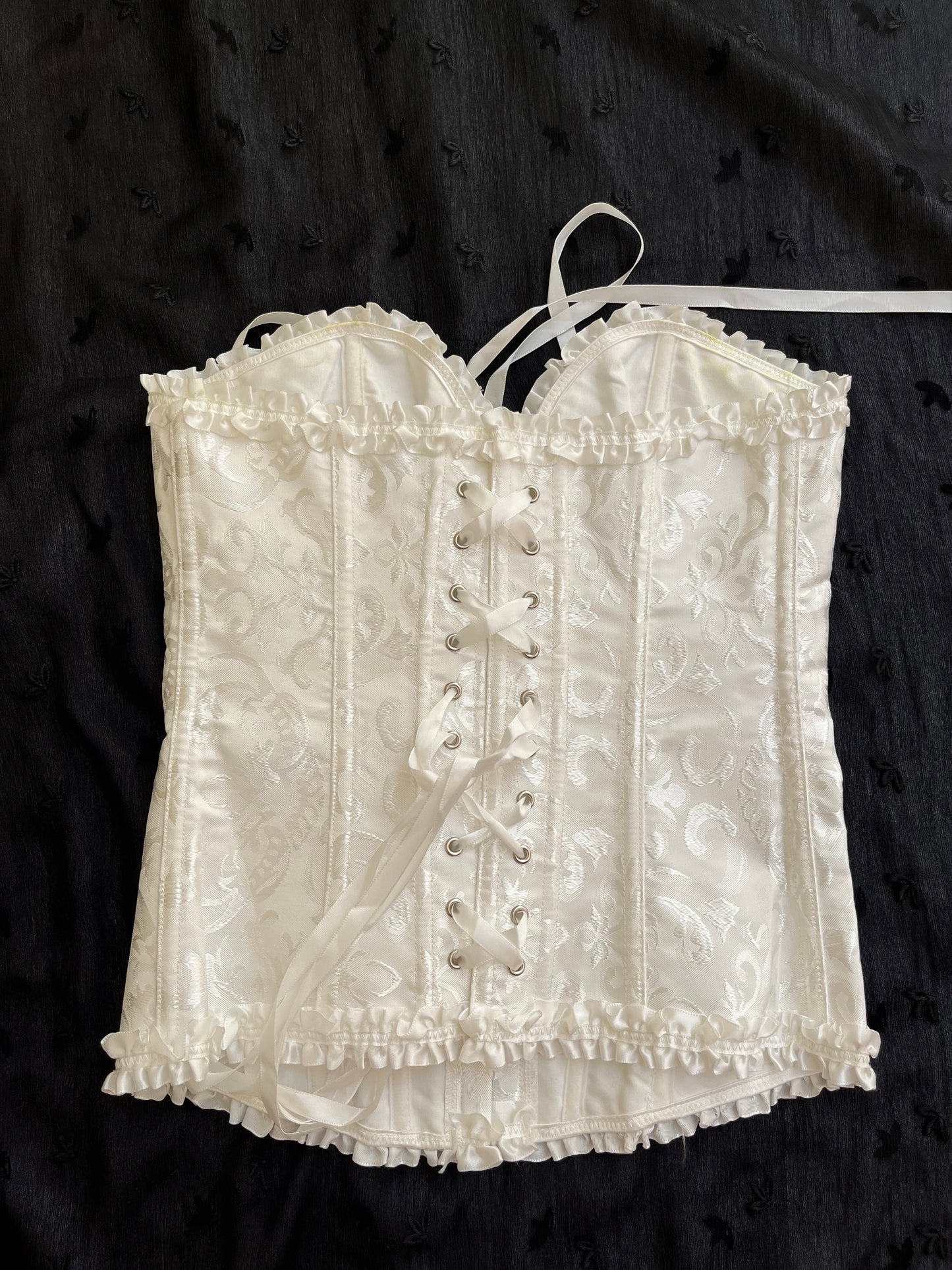 Ethereal silk corset